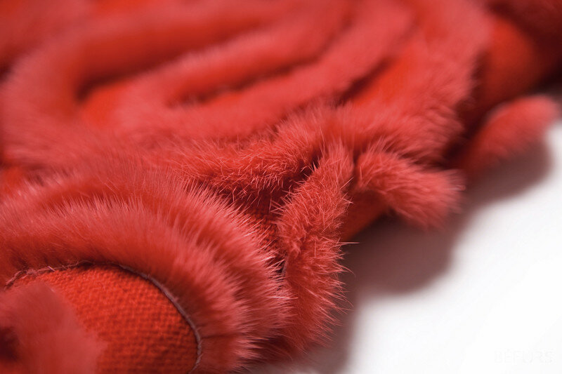 Xale de pele com guarnição da pele das Mulheres de pele de vison genuíno e 100% puro cashmere cinza vermelho outono inverno quente cachecol elegante f1218