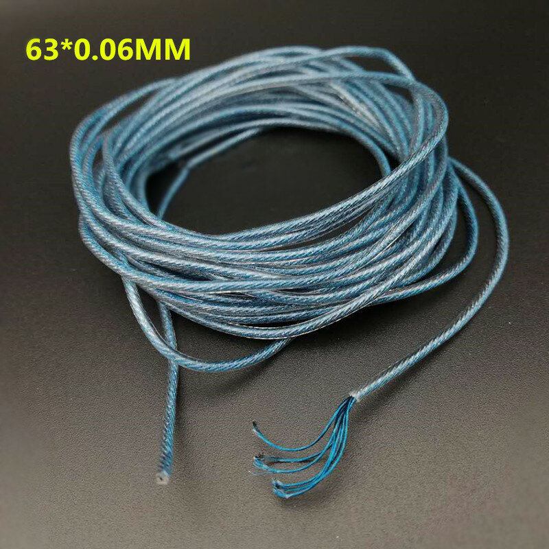 5N fever grade high purity silver plated wire headphones upgrade line 63 core OD:1.4MM 10m/50m/100meters