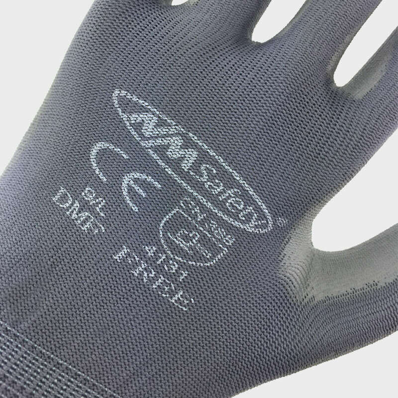 庭や釣り用のゴム製安全手袋,高品質のナイロン製PUコーティング,24個/12ペア