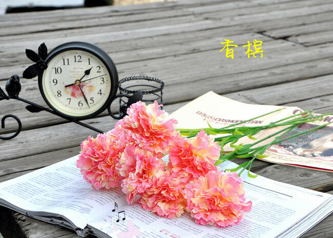 Factory outlets] small carnation flower factory simulation artificial flowers tropical flower wedding housewarming opened with