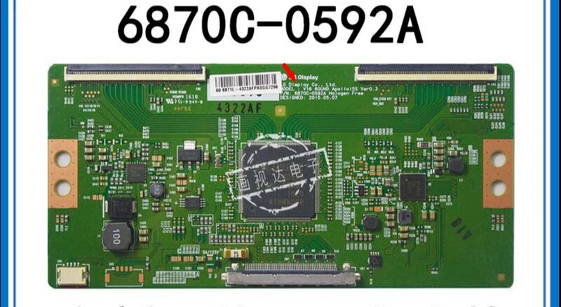 6870C-0592A tablica logiczna płyta T-CON LCD do 4K 6871L-4322A z T-CON łącznikiem