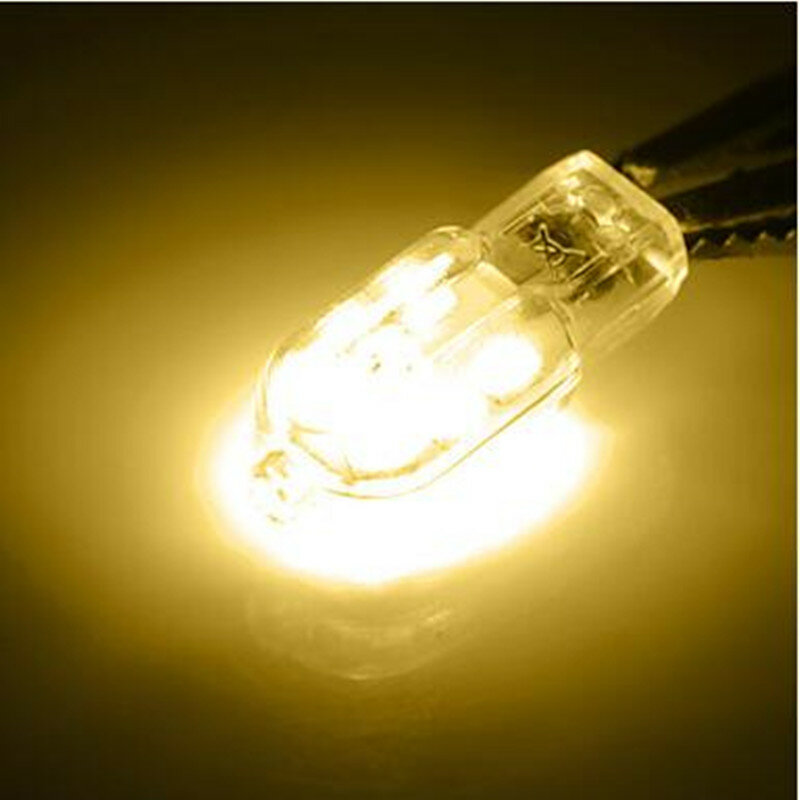 Lampu sorot LED 360, 10 buah/lot G4 bohlam LED 3W 12V/AC220V cahaya hangat/dingin putih 2835SMD 12LED mengganti lampu Halogen