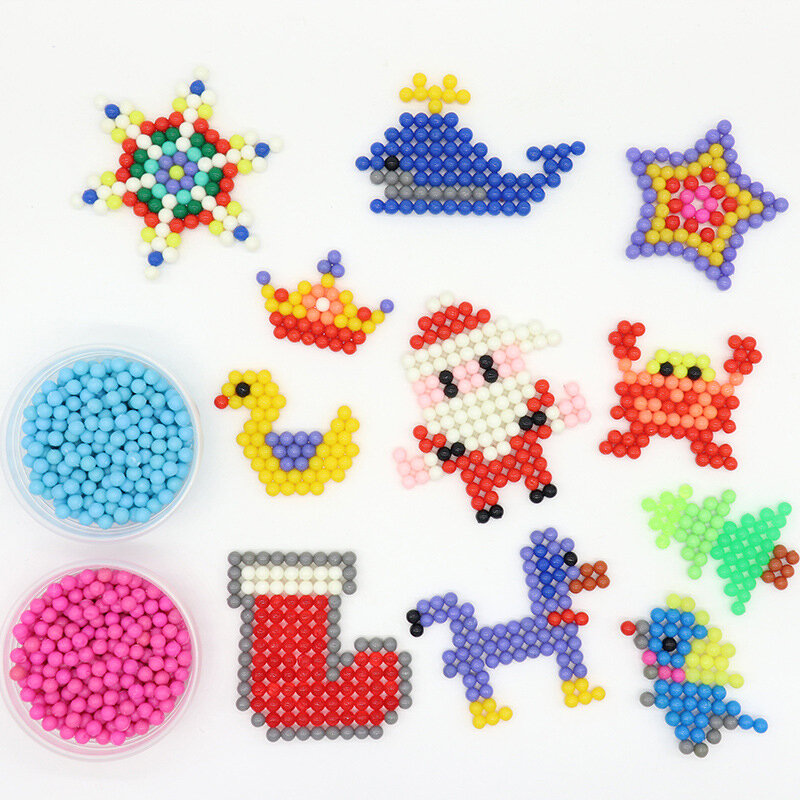 6000 stücke DIY Magie perlen Tier Formen Hand Machen 3D Puzzle Kinder Pädagogisches perlen Spielzeug für Kinder Zauber Aufzufüllen