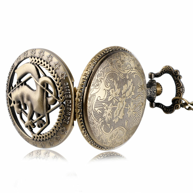 แฟชั่น Alchemist โลหะเต็มรูปแบบทองแดงควอตซ์นาฬิกาผู้ชาย Vintage สร้อยคอแฟชั่นสำหรับผู้หญิงนาฬิกา Bronze นาฬิกาของขวัญสำหรับเด็ก
