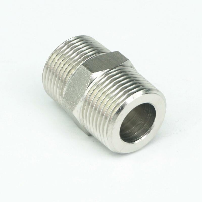 1" BSPT Male to 1" BSPT Male Threaded 304 Stainless Steel Pipe Fitting Connector Adapter 250bar