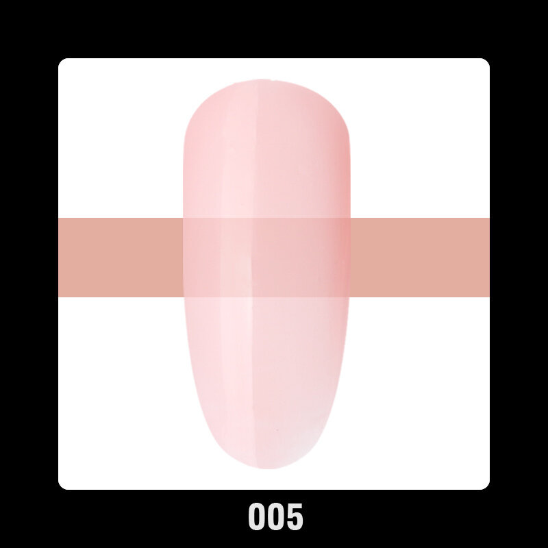 Przezroczysty mlecznobiałe kamuflaż Nude Pink 1 guma do komputera Basecoat Gel polerowany UV LED moczony żelowy lakier do paznokci 10ml