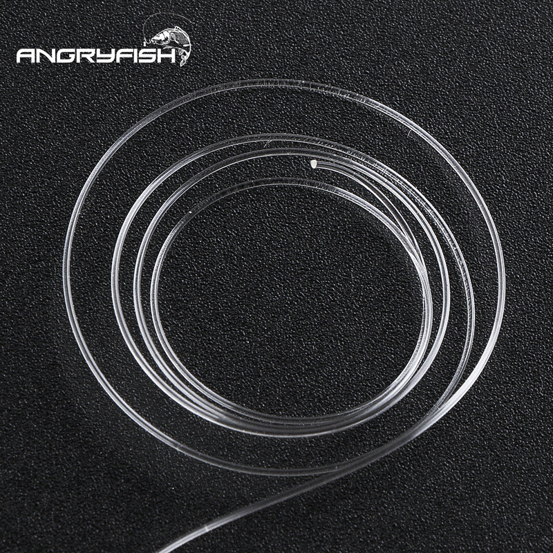 ANGRYFISH-フルオロカーボン釣り糸,超強力,50m,透明/ピンク,カーボンファイバーリーダー