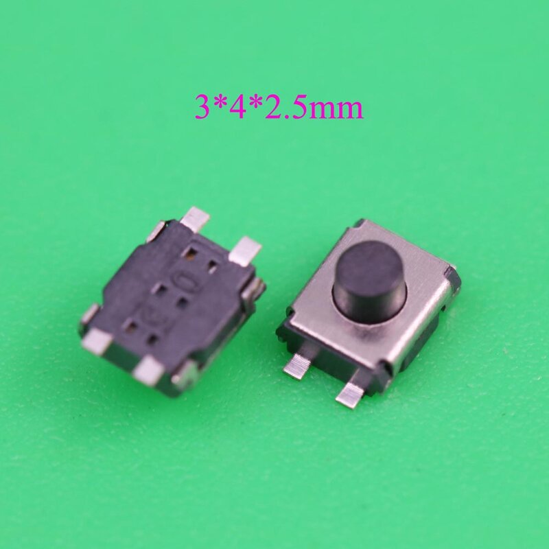 Yuxi 3*4*1.9mm/3*4*2.5mm botão interruptor táctil, botão interruptor de chave, chave para carro, 3x4x1.9 /3x4x2.5mm, 1.9h 2.5h