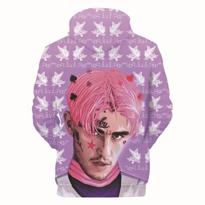 Famous rapper Lil Peep 3D Print Hoodie Boy/Girl  Harajuku  Hooded Sweatshirt  Hip Hop Popular Rap Singer Lil Peep streetwear