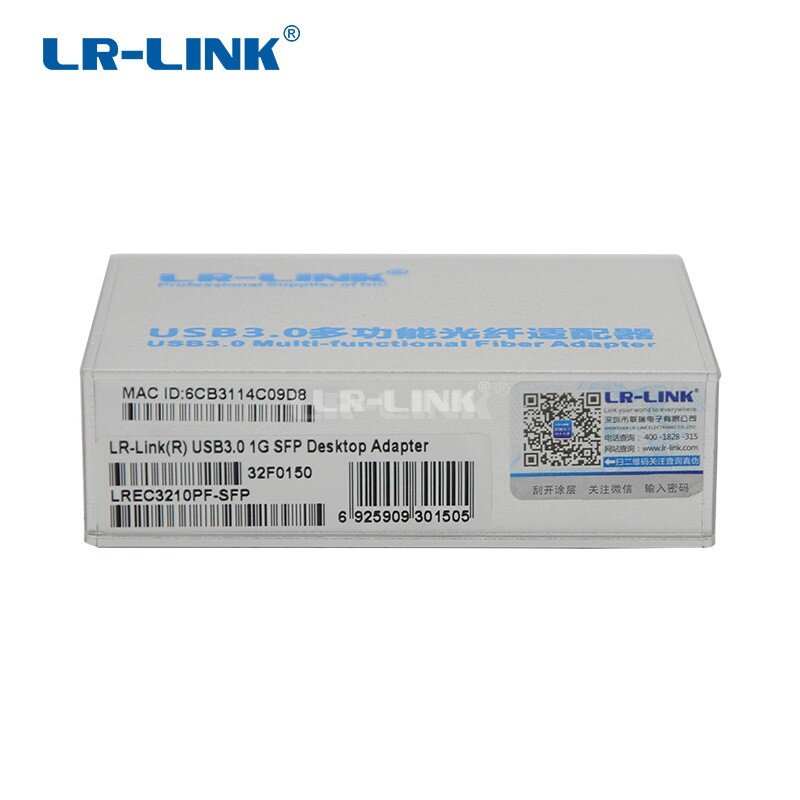 LR-LINK 3210PF-SFP USB 3,0 Gigabit Ethernet Adapter 1000Mb Faser Optische Netzwerk Karte Lan Adapter Realtek RTL8153