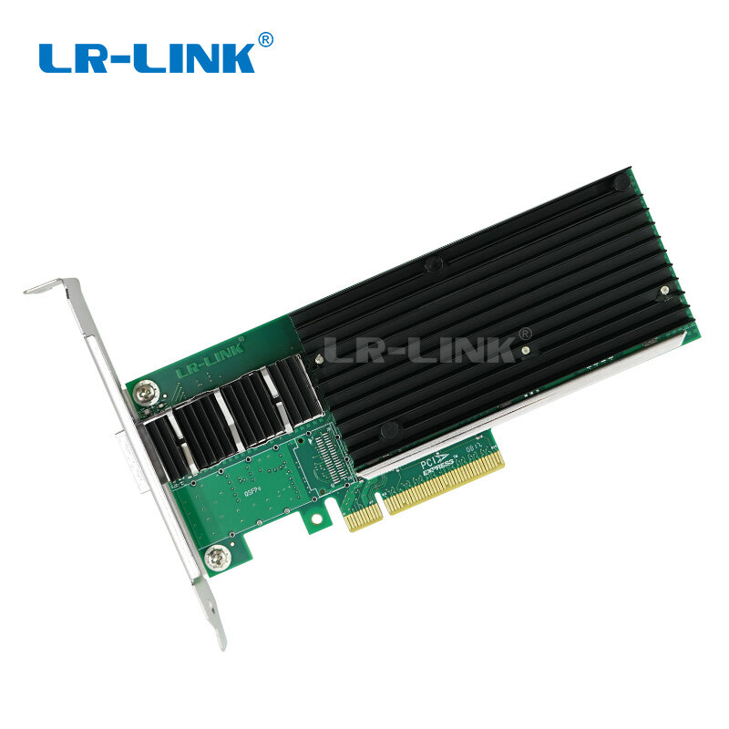 LR-LINK 9901dor QSFP + 40Gb Nic Ethernet Pci-express Kartu Jaringan Serat Optik Adaptor Server Kompatibel INTEL XL710QDA1