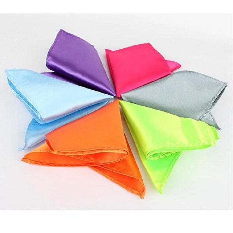 Mouchoir de poche carré de couleur unie, serviette de poche, tour de gant hanky hanky