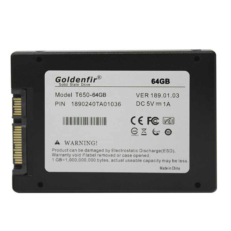 Goldenfir menor preço SSD GB 32 64 GB GB 8 16 GB de disco rígido para laptop 128g 256g 512 gb SSD 500g 2.5 polegada