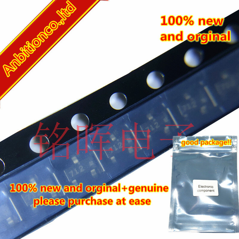 10-20pcs 100% new and orginal NDS7002A 7002 silk-screen 712 SOT23 N-Channel Enhancement Mode Field Effect Transistor in stock