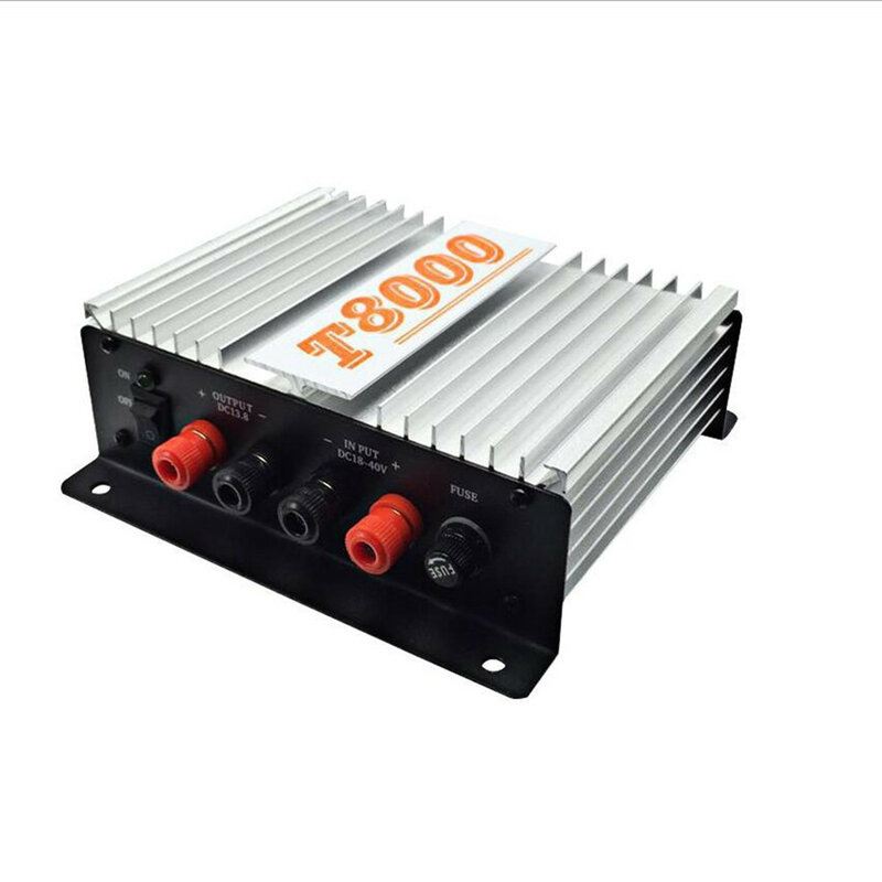 T8000 محول 24 فولت إلى 13.8 فولت 45A منظم امدادات الطاقة للجوال اتجاهين راديو السيارة راديو DC18V-40V المدخلات DC13.8V 45A