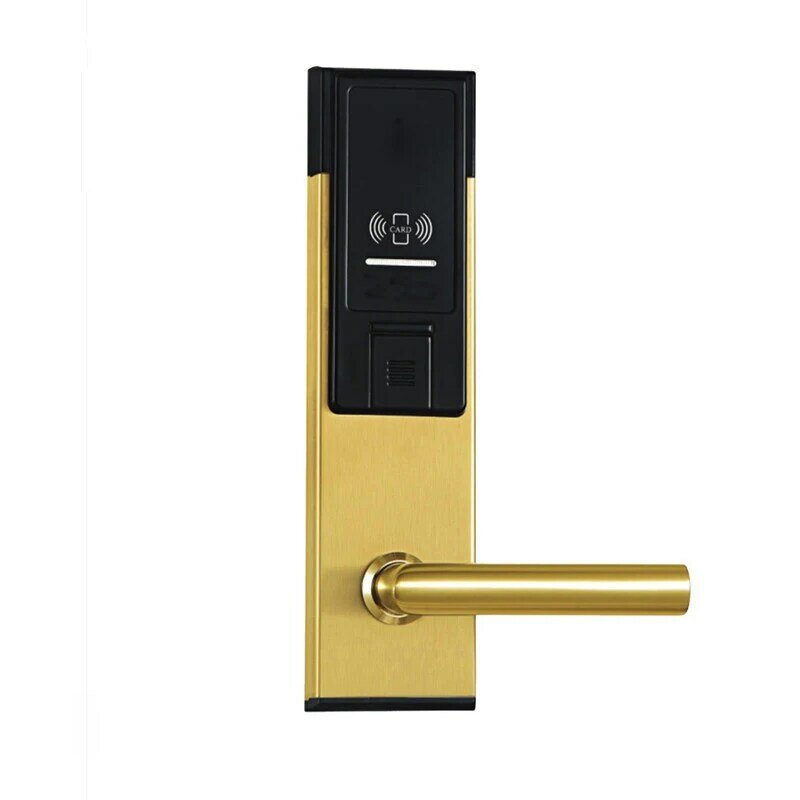 Замок дверной с RFID-картой и ключом для офиса, квартиры, отеля, дома, L16021SG