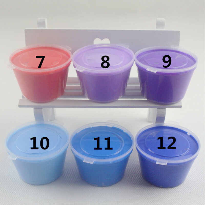 24 Color DIY Slime Baby Speelgoed Crystal Gekleurde Klei Modder Intelligente DIY Squishy Hand Gum Slime Plasticine Rubber Modder