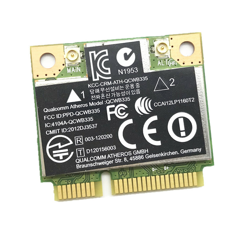 Tarjeta Bluetooth 655 compatible con CQ58 ENVY M4, M6, DV7, QCWB335, WIFI, inalámbrico, 150M + Bluetooth, 4,0