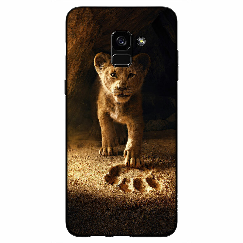 Dessin animé Le roi lion 2019 cochon Doux Silicone Téléphone étui pour samsung Galaxy S10 E S9 S8 Plus S6 S7 Bord S10e TPU Couverture Noire