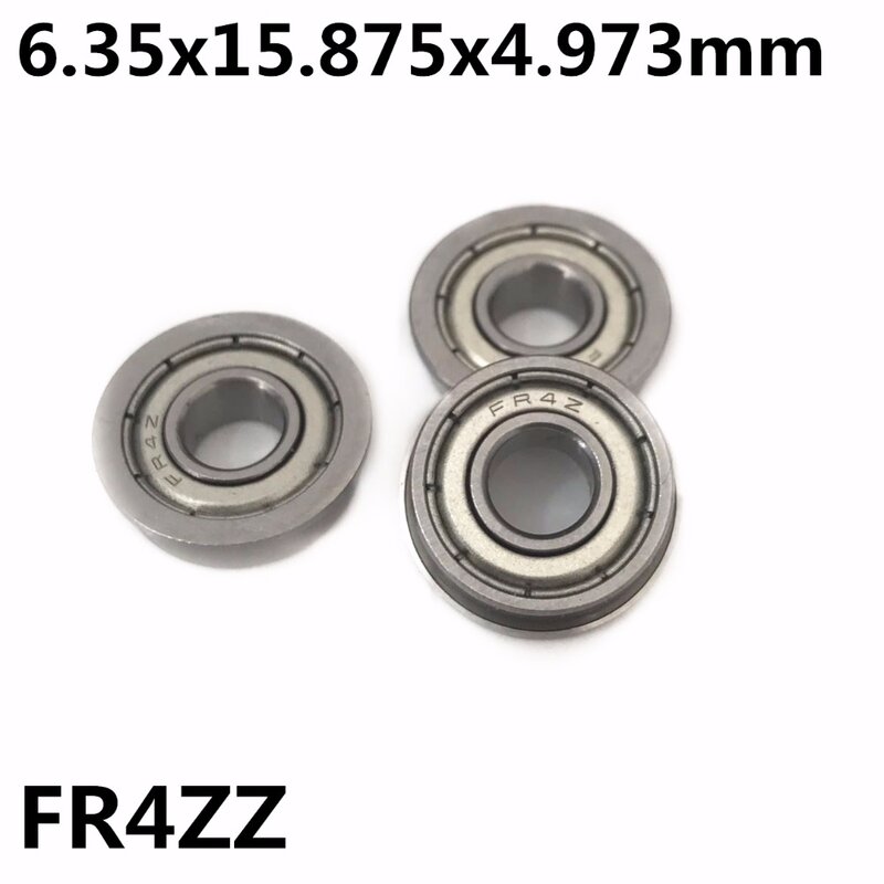 10 pezzi FR4ZZ 6.35x15.875x4.973mm cuscinetti flangiati cuscinetti radiali a sfere FR4 FR4Z di alta qualità