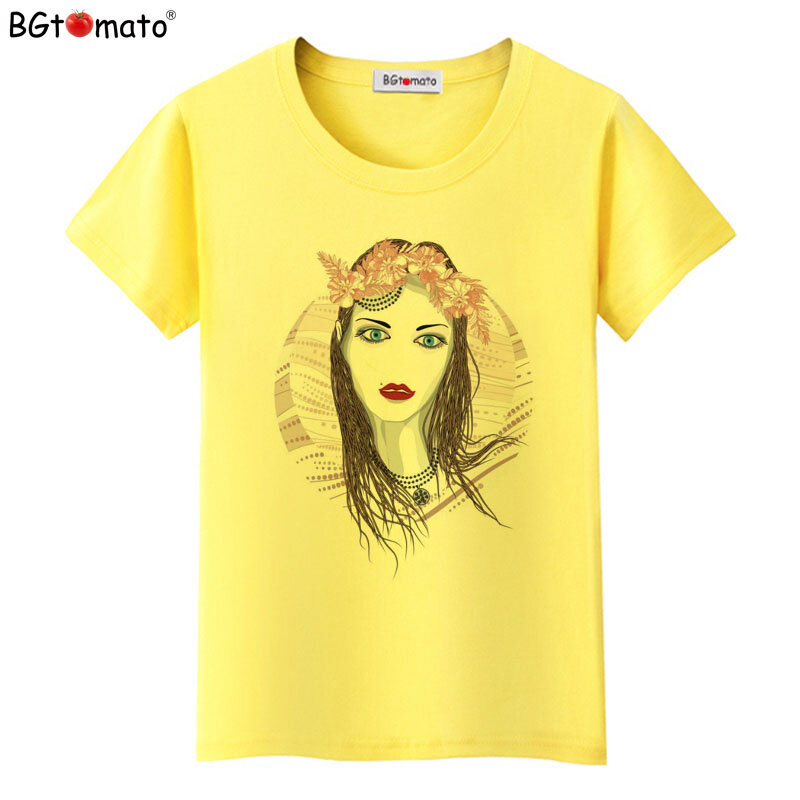 BGtomato piękne damskie t-shirty gorąca sprzedaż oryginalne fabrycznie nowe topy z krótkim rękawem koszule na co dzień letnie fajne koszulki tanio sprzedam