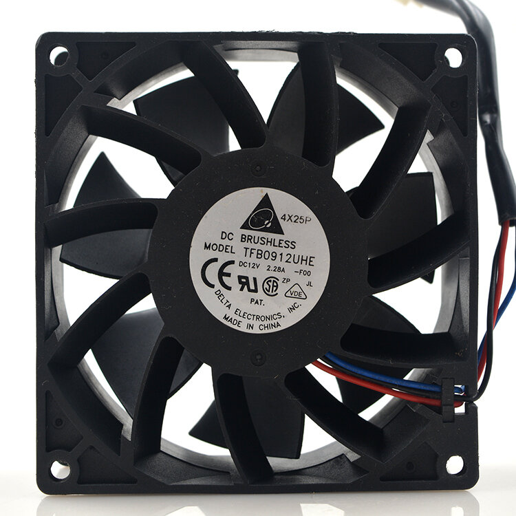 New original TFB0912UHE 12V 2.28A 9238 9CM violent 3-wire car modified cooling fan