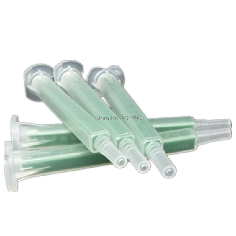 5pc Resin Static Mixer Mixing Nozzles AB Glue Mixed Tube AB Glue Point Hose Tube into Mixing Tubes Outside Diameter Approx 7.6mm