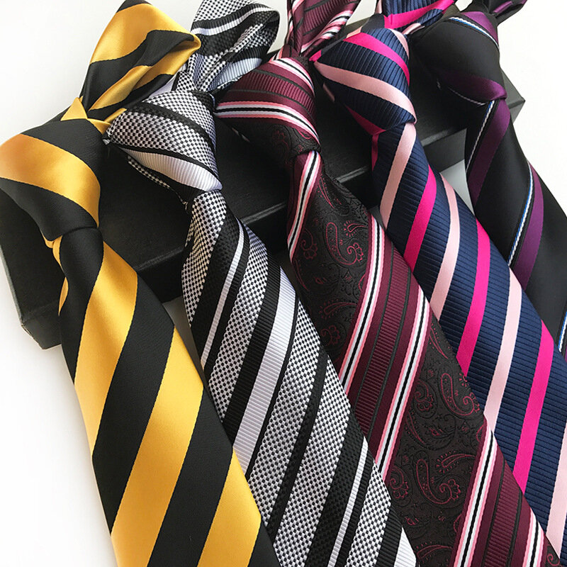 Streifen Männer Krawatten 8cm Krawatte Hochzeit Business Büro Krawatte Party Geschenk Mode zubehör