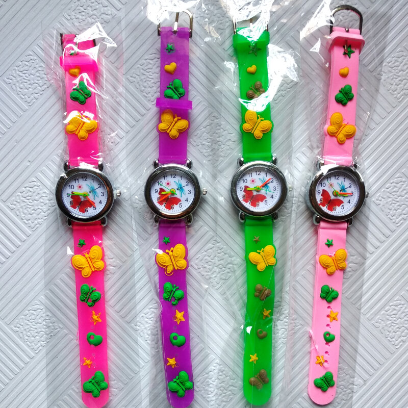 HBiBi Fashion Colorful Butterfly dragonfly Watches Children Watch Kids girls gift bee Casual Clock Child Watch relogio infantil