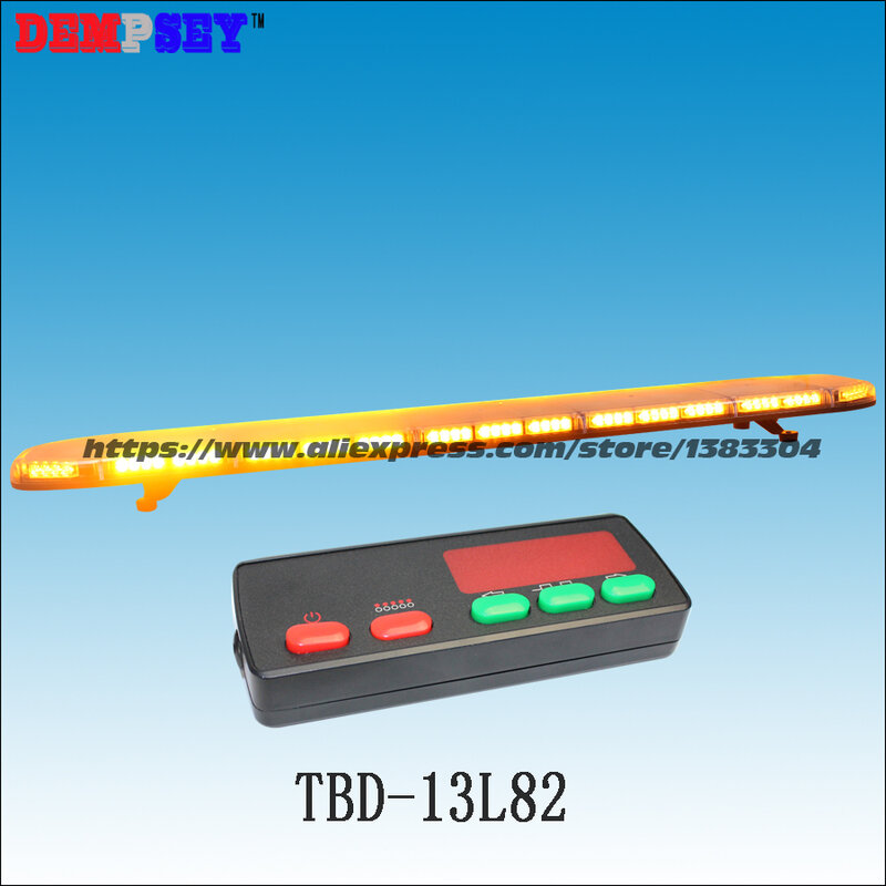 TBD-13L82 Hoge Kwaliteit Super Heldere 1.8M Amber Led Lichtbalk, Engineering/Emergency Lightbar, DC12V/24V Auto Dak Flash Strobe Light