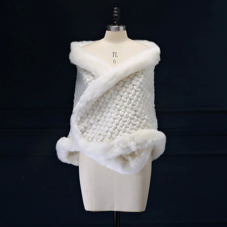 花嫁介添人用のウェディングドレス,新しいコレクション,ウールのショール,白と冬のコート,2016