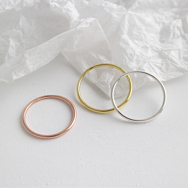 Женские узкие кольца из серебра 1,2 пробы, 925 мм, минималистичное женское кольцо из серебра 925 пробы, ювелирные изделия подарки лучшим друзьям
