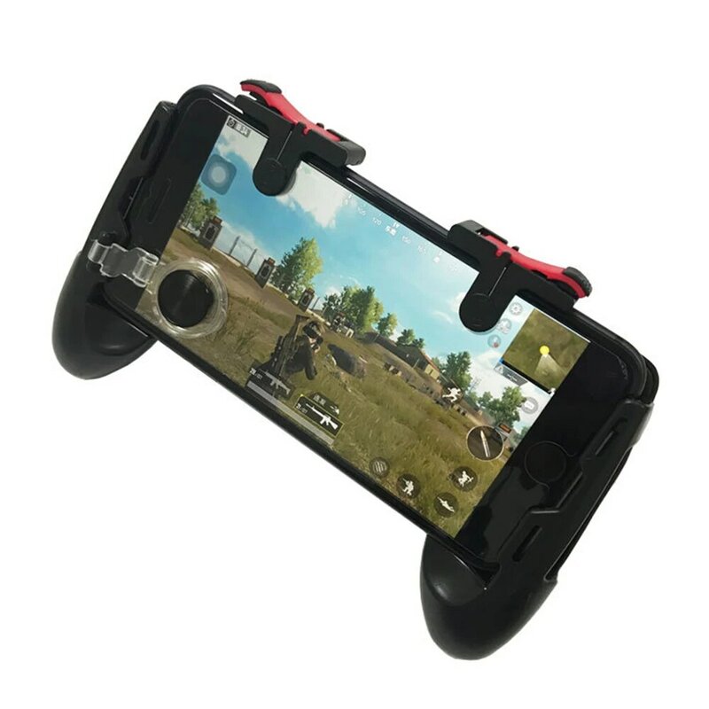 2 sztuk PUBG Moible kontroler Gamepad bezpłatny ogień L1 R1 wyzwalacz PUGB mobilna gra Pad Grip L1R1 Joystick dla iPhone Android telefon