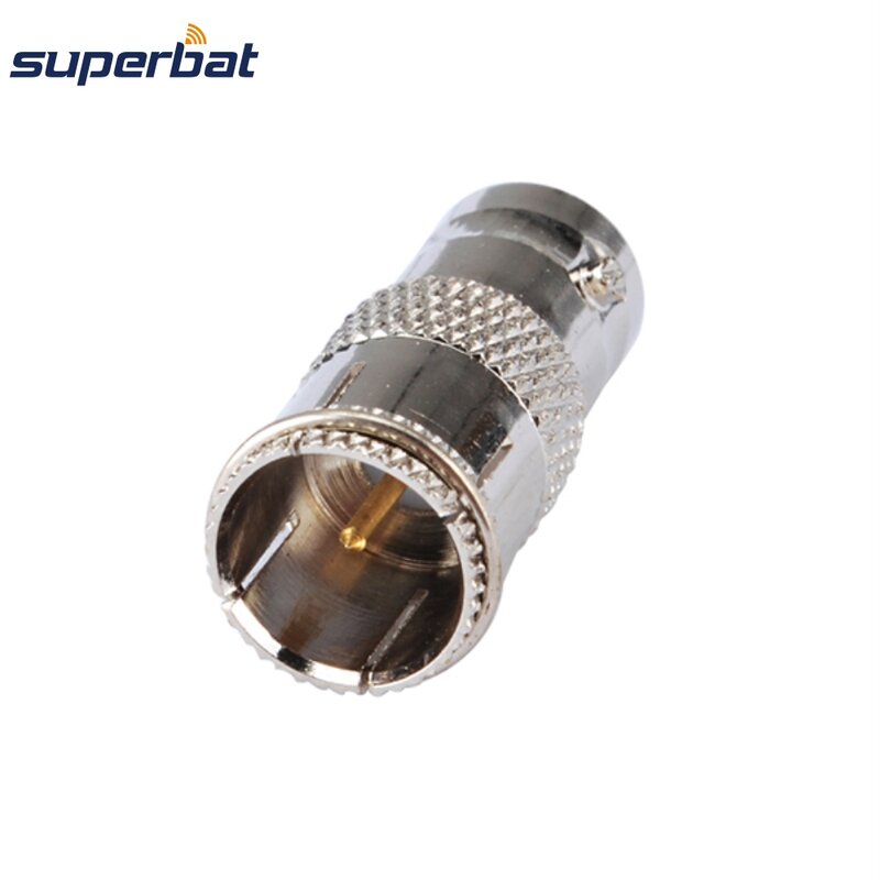 Superbat BNC-F Adapter BNC Female to F Male Quick Push-on Straight Connector