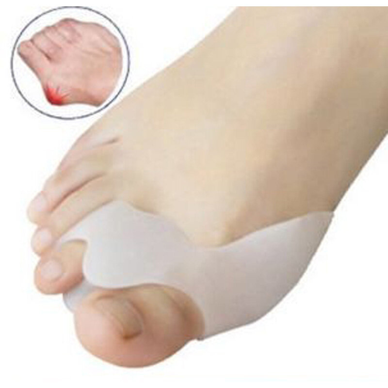 2Pair Hallux Valgus Corrector Bone Thumb Orthotic Orthopedic Silicone Big Toe Separator Bunion Corrector Pedicure Foot Care Tool