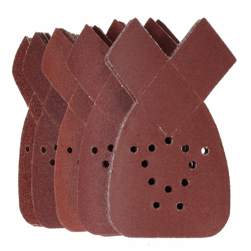 Hojas de lijado de ratón, almohadillas de lijadora para Black & Decker, 40/80/120/180/240