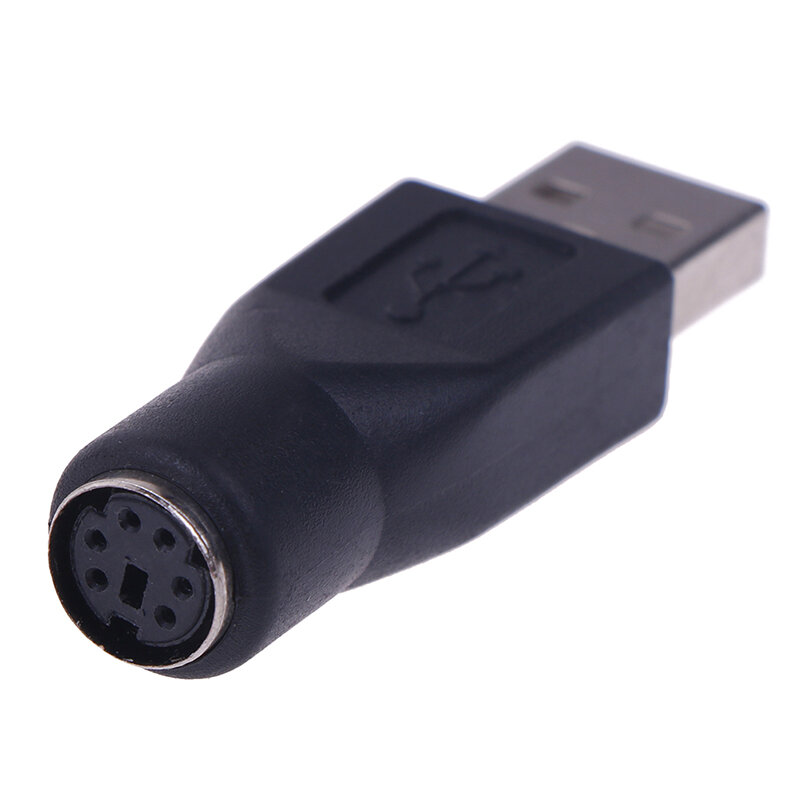 2Pcs PS/2 Stecker auf USB Buchse Adapter Konverter für PC Tastatur Maus Mäuse
