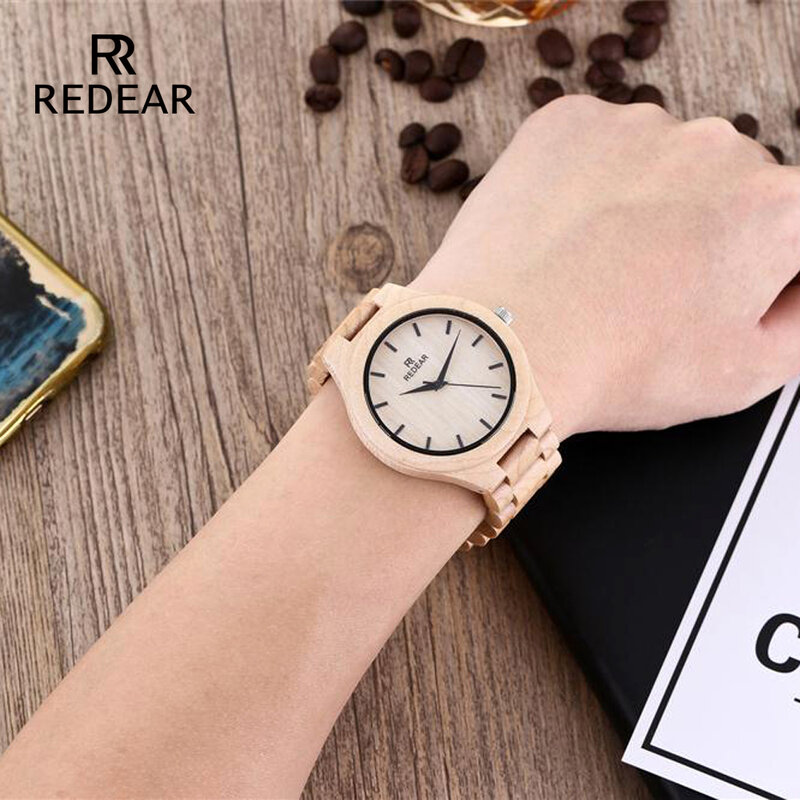 REDEAR кленовые деревянные кварцевые часы сезон подарок дизайн для юбилейной серии деревянные часы мужские часы