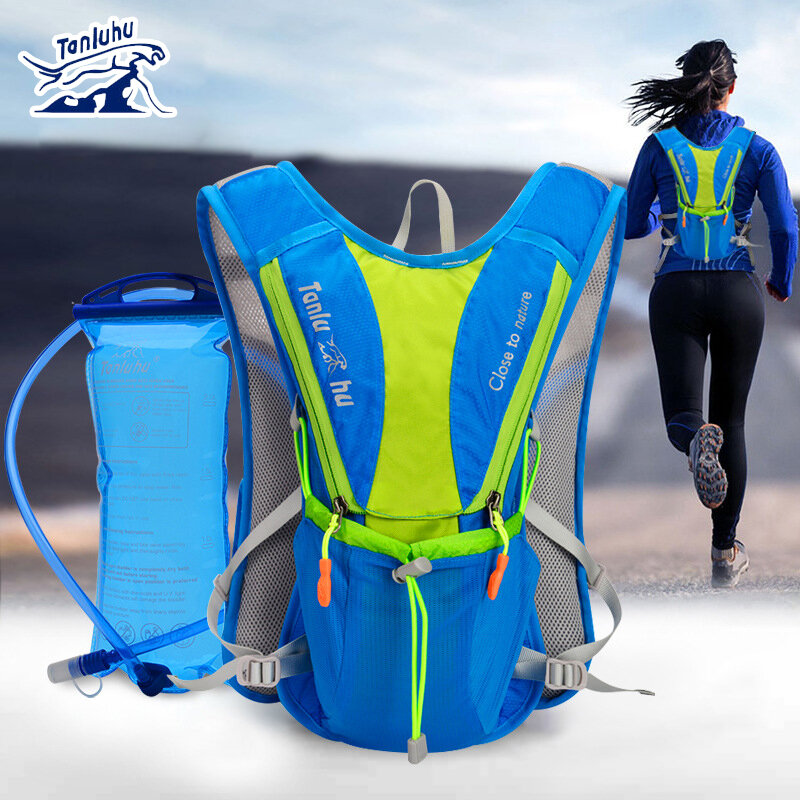 TANLUHU 675 Ultralight Outdoor Marathon Menjalankan Bersepeda Hiking Hidrasi Ransel Pack Tas Rompi Untuk 2L Air Bag Kandung Kemih Botol
