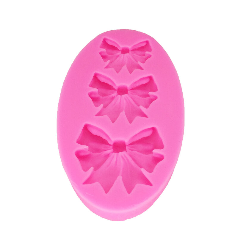 Bows Butterfly Silicone Mould fondant wedding cake decoration tools Sugar craft Silicone Cake Mold Bow Tie Shape T1208