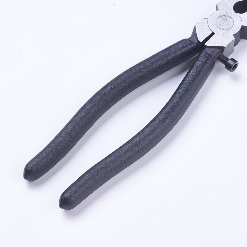 Alicates de punta plana de acero, herramienta de agarre, herramientas de fabricación de joyas, 20x4,9x2,5 cm