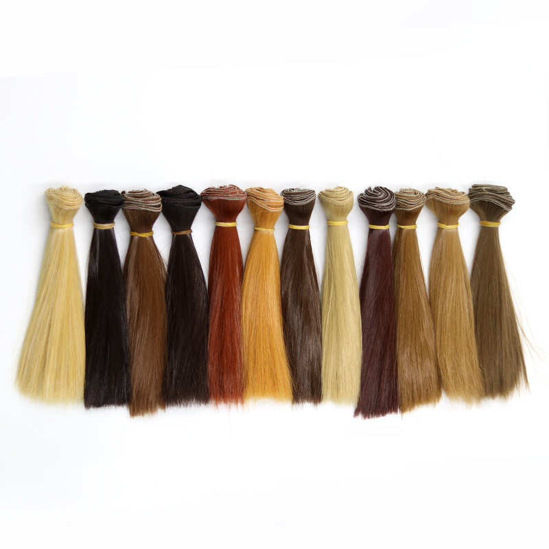 Msiredoll-Cheveux de poupée ultraviolets droits pour 100, 100, 100, livraison gratuite, bjd, 15x1/3 cm, 20x1/4 cm, 25x1/6 cm