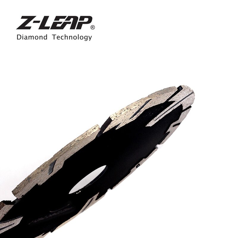 Z-LEAP 5 인치 125mm 두께 터보 다이아몬드 커팅 디스크 콘크리트 화강암 원형 톱 블레이드