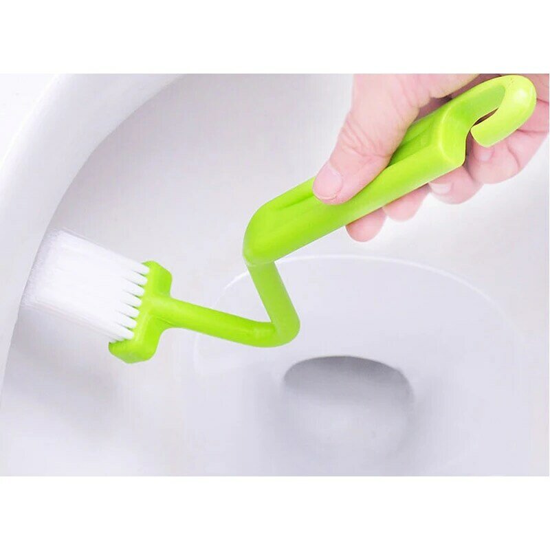 1PCS S-shaped Toliet Brushes Cleaning Kitchen Side Corners Curved Clean Window Households Brushed Cleaner Brushes Closestool