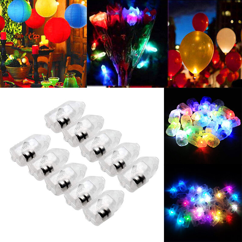 50 Buah Terbaru Tahan Air LED Kertas Lentera Balon Cahaya untuk Dekorasi Pesta Pernikahan
