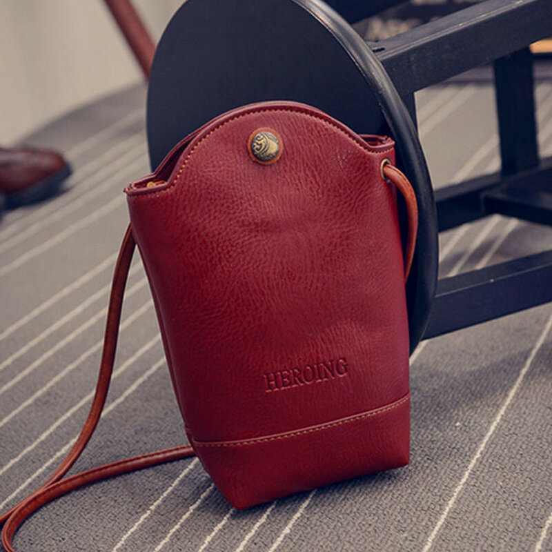 Женская винтажная сумка-мессенджер нулевой кошелек из искусственной кожи Маленькая Магнитная сумка через плечо маленькая сумка-мини 10Jul6