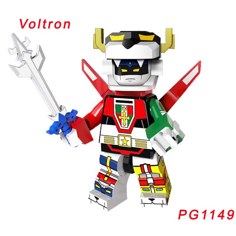Pg1149 superbohaterowie bóg wojny król Kong Voltron zespół Godmars Legoelys Predator jednooki obcy zabawka budowlana