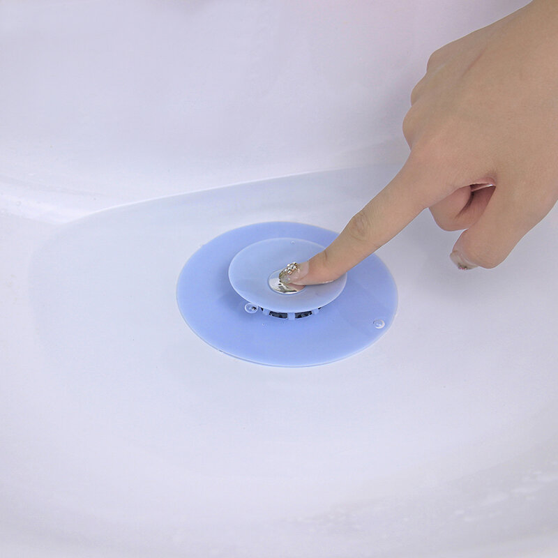Tapón de agua de filtro de fregadero de silicona de círculo de goma