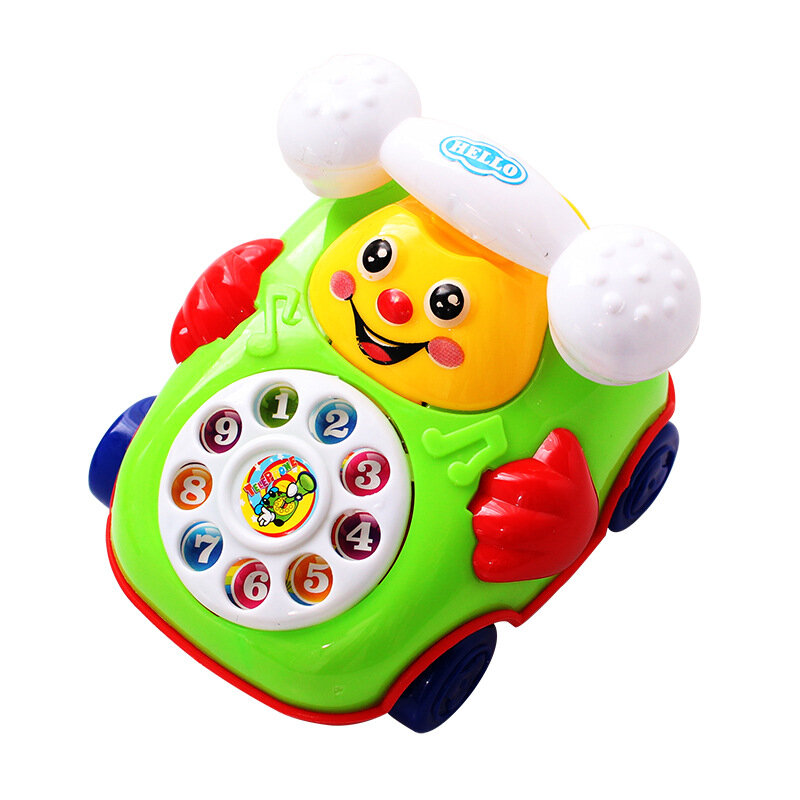 Educatief Speelgoed Creatieve Draad-Trekken Lachend Gezicht Gesimuleerde Telefoon Wind Up Speelgoed Kinderen Intelligentie Speelgoed Voor Kinderen