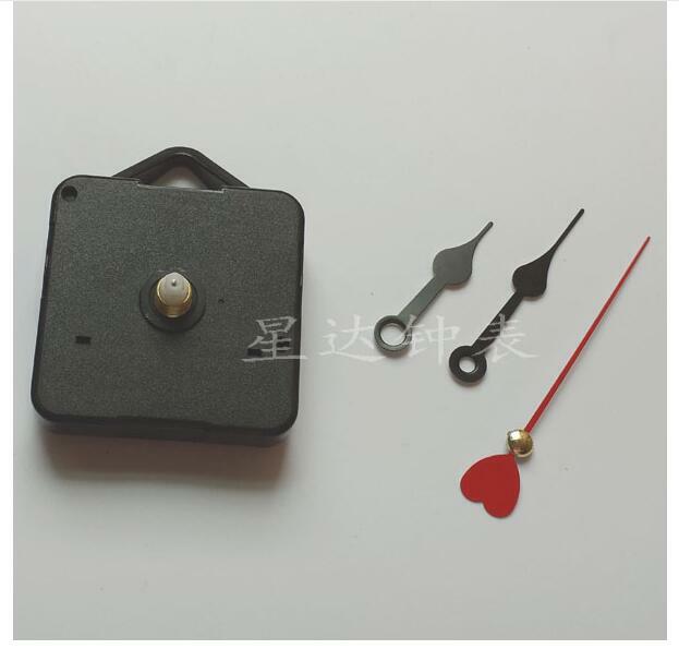 new 10 sets Red Heart Hands DIY Quartz Wall Clock Movement Repair Parts wall clock replacement part on sale